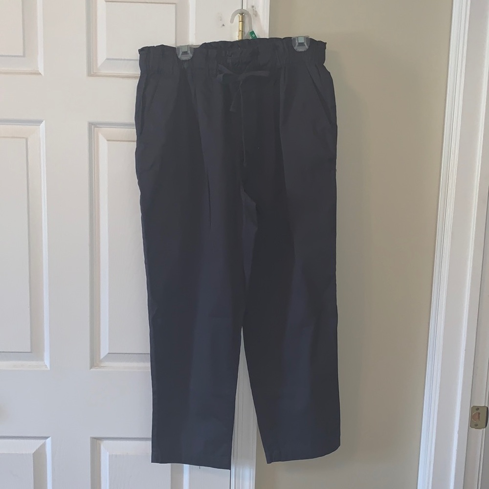 NWOT Loft Poplin Jogger Canvas Grey Pants (L)